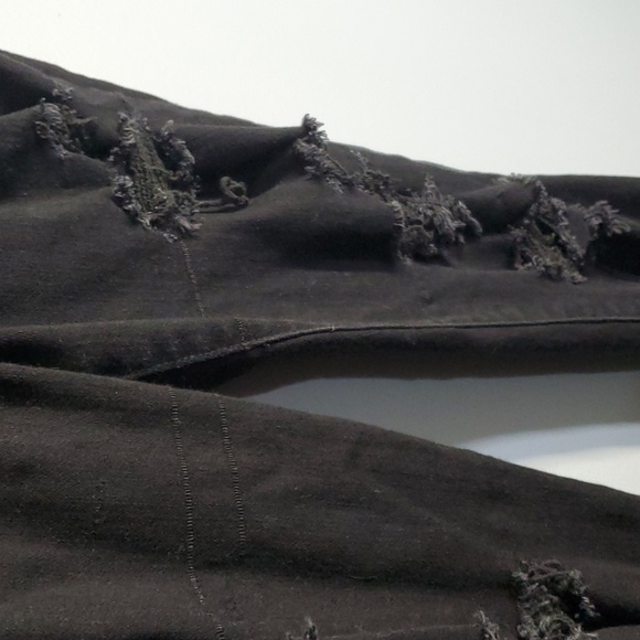 Abercrombie & Fitch jeans women's size 6 black Harper super skinny destroyed - Picture 6 of 11